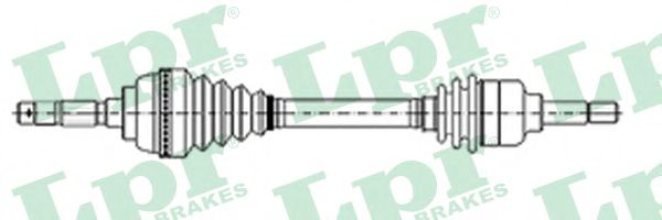 LPR DS21053 Приводной вал передний мост слева для FORD MONDEO (Форд Мондэо) LPR DS21053 Приводной вал передний мост слева для FORD MONDEO (Форд Мондэо)