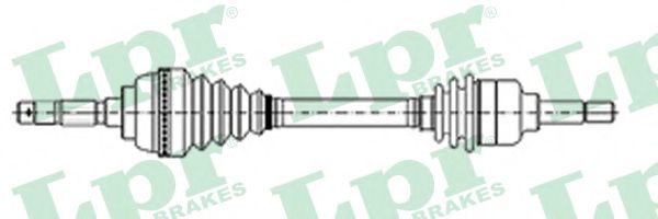 LPR DS21055 Приводной вал передний мост слева для FORD MONDEO (Форд Мондэо) LPR DS21055 Приводной вал передний мост слева для FORD MONDEO (Форд Мондэо)
