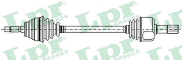 LPR DS21102 Приводной вал передний мост слева для FORD FIESTA V (Форд Фиеста 5)