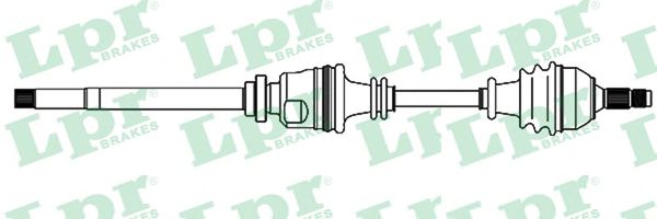 LPR DS38080 Приводной вал передний мост справа для PEUGEOT 306 (Пежо 306) LPR DS38080 Приводной вал передний мост справа для PEUGEOT 306 (Пежо 306)