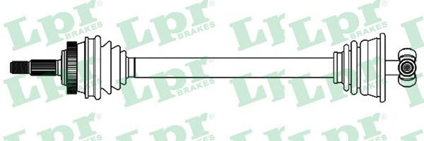 LPR DS39254 Приводной вал<br >передний мост слева 