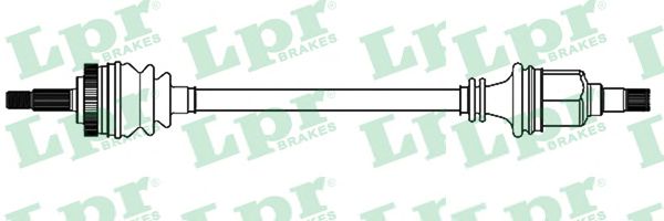 LPR DS39256 Приводной вал<br >механическая коробка передач 