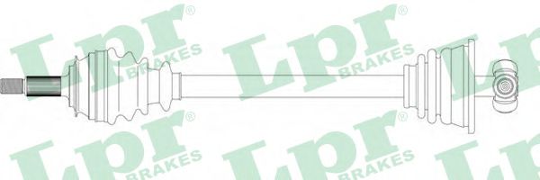 LPR DS49007 Приводной вал передний мост слева для VOLVO (Вольво) LPR DS49007 Приводной вал передний мост слева для VOLVO (Вольво)