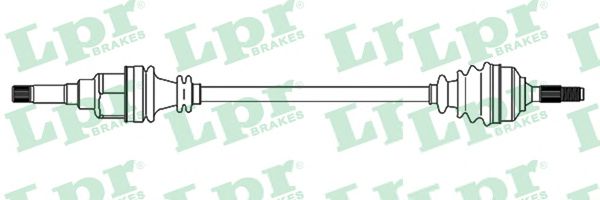 LPR DS52291 Приводной вал<br >передний мост справа 