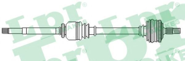 LPR DS52457 Приводной вал передний мост справа для RENAULT TWINGO II (Рено Твинго 2) LPR DS52457 Приводной вал передний мост справа для RENAULT TWINGO II (Рено Твинго 2)