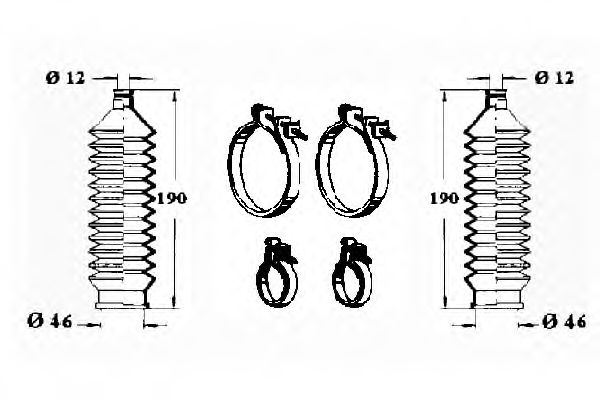OCAP 0902535 Комплект пылника, рулевое управление для ROVER 400 ER (Ровер 400 ер) OCAP 0902535 Комплект пылника, рулевое управление для ROVER 400 ER (Ровер 400 ер)