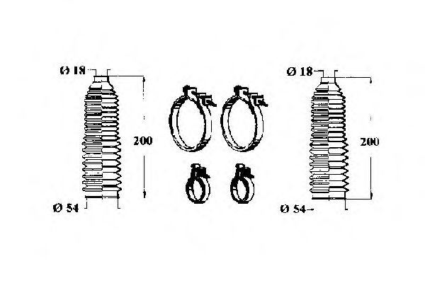 OCAP 0902426 Комплект пылника, рулевое управление для AUDI A8 (Ауди А8) OCAP 0902426 Комплект пылника, рулевое управление для AUDI A8 (Ауди А8)