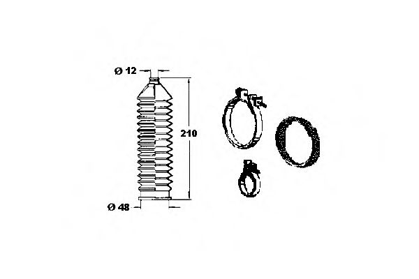 OCAP 0901810 Комплект пылника, рулевое управление для ROVER 75 ER (Ровер 75 эр) OCAP 0901810 Комплект пылника, рулевое управление для ROVER 75 ER (Ровер 75 эр)