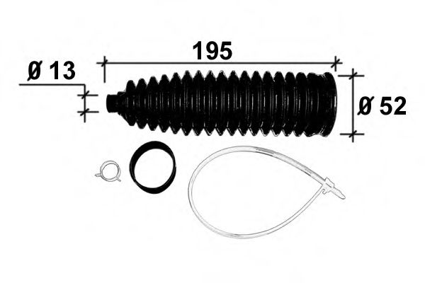 OCAP 0901746 Комплект пылника, рулевое управление для OPEL (Опель) OCAP 0901746 Комплект пылника, рулевое управление для OPEL (Опель)
