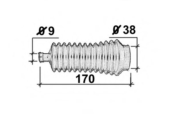 OCAP 1211405 Пыльник, рулевое управление для RENAULT SCNIC I (Рено Сценик и) OCAP 1211405 Пыльник, рулевое управление для RENAULT SCNIC I (Рено Сценик и)