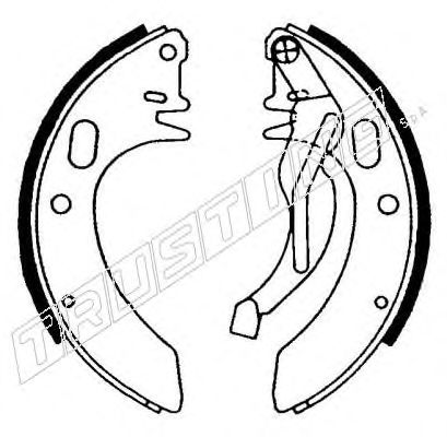 TRUSTING 016.014 Тормозные колодоки для AUDI 80 (Ауди 80) TRUSTING 016.014 Тормозные колодоки для AUDI 80 (Ауди 80)