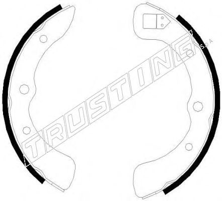 TRUSTING 026.331 Тормозные колодоки для DAIHATSU MIRA (Дайхатсу Мира) TRUSTING 026.331 Тормозные колодоки для DAIHATSU MIRA (Дайхатсу Мира)