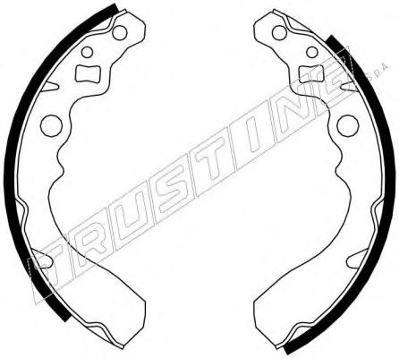 TRUSTING 026.340 Тормозные колодоки для DAIHATSU DOMINO II (Дайхатсу Домино 2) TRUSTING 026.340 Тормозные колодоки для DAIHATSU DOMINO II (Дайхатсу Домино 2)