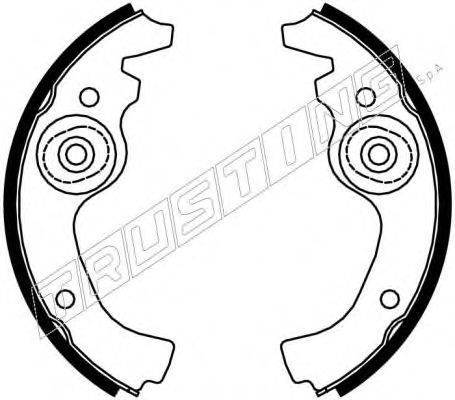 TRUSTING 034.038 Тормозные колодоки для FIAT 500 (Фиат 500) TRUSTING 034.038 Тормозные колодоки для FIAT 500 (Фиат 500)