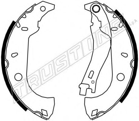 TRUSTING 034.091 Тормозные колодоки для FIAT TEMPRA (Фиат Тэмпра) TRUSTING 034.091 Тормозные колодоки для FIAT TEMPRA (Фиат Тэмпра)