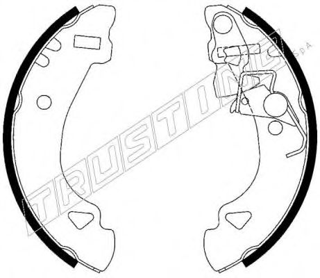 TRUSTING 034.093 Тормозные колодоки 