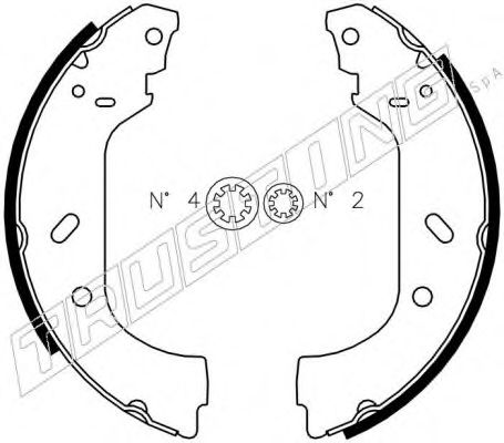 TRUSTING 034.098 Тормозные колодоки для LANCIA ZETA (Лансиа/лянча Зэта) TRUSTING 034.098 Тормозные колодоки для LANCIA ZETA (Лансиа/лянча Зэта)