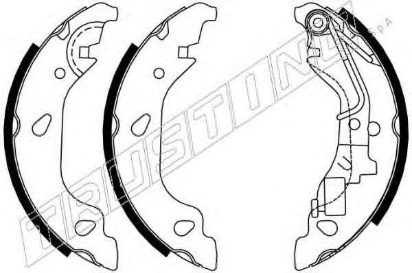 TRUSTING 034.104Y Тормозные колодоки 