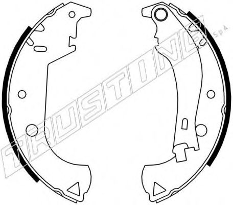 TRUSTING 034.105 Тормозные колодоки 