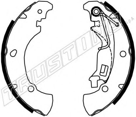 TRUSTING 034.108 Тормозные колодоки 
