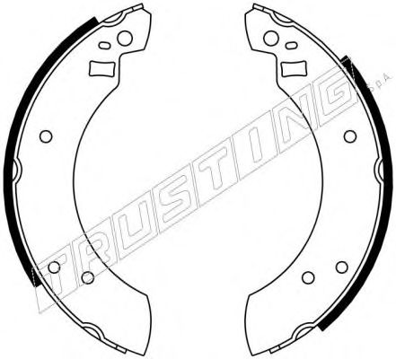 TRUSTING 040.097 Тормозные колодоки 