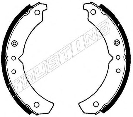 TRUSTING 040.100 Тормозные колодоки 