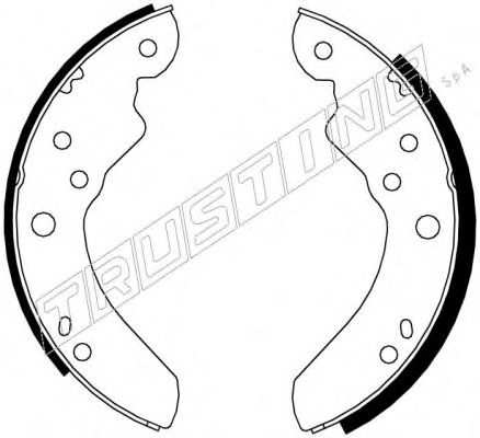 TRUSTING 040.104 Тормозные колодоки 
