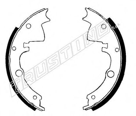 TRUSTING 040.105 Тормозные колодоки 