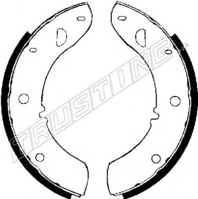 TRUSTING 040.107 Тормозные колодоки 