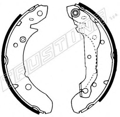 TRUSTING 040.112 Тормозные колодоки 