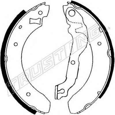 TRUSTING 040.117 Тормозные колодоки 