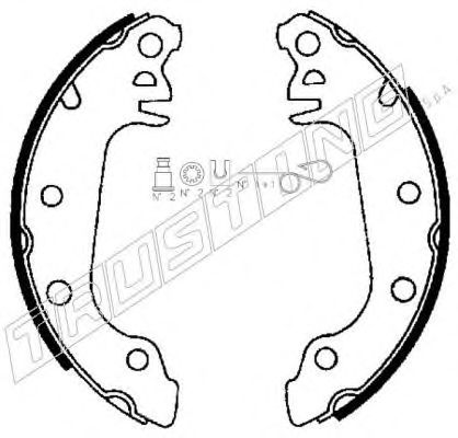 TRUSTING 040.120K Тормозные колодоки для FORD FIESTA (Форд Фиэста) TRUSTING 040.120K Тормозные колодоки для FORD FIESTA (Форд Фиэста)