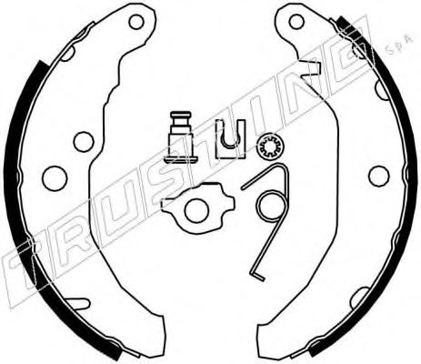 TRUSTING 040.122K Тормозные колодоки 