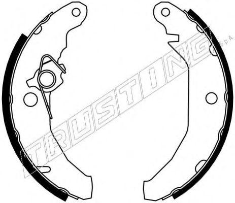 TRUSTING 040.122Y Тормозные колодоки 
