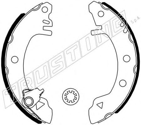 TRUSTING 040.123K Тормозные колодоки 
