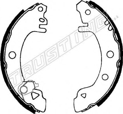 TRUSTING 040.123Y Тормозные колодоки 