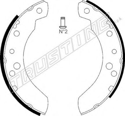 TRUSTING 040.126 Тормозные колодоки 
