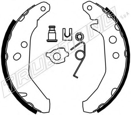TRUSTING 040.129K Тормозные колодоки 