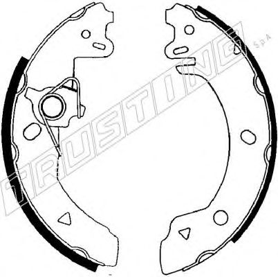 TRUSTING 040.130Y Тормозные колодоки 