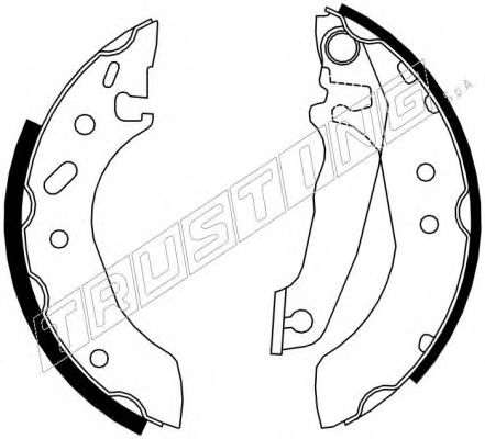 TRUSTING 040.132 Тормозные колодоки для FORD ESCORT CLASSIC (Форд Эскорт классик) TRUSTING 040.132 Тормозные колодоки для FORD ESCORT CLASSIC (Форд Эскорт классик)