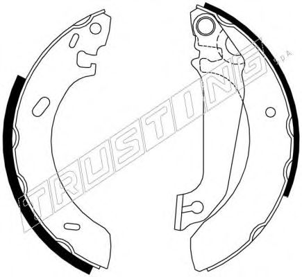TRUSTING 040.133 Тормозные колодоки 