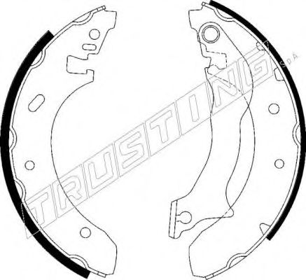 TRUSTING 040.138 Тормозные колодоки 