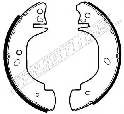 TRUSTING 040.139 Тормозные колодоки 