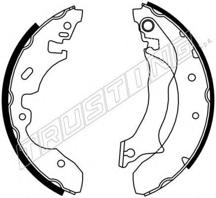 TRUSTING 040.143 Тормозные колодоки 
