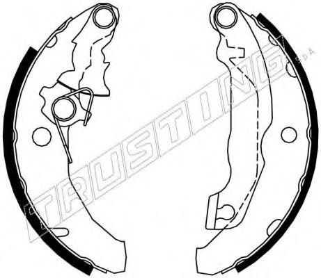 TRUSTING 040.144Y Тормозные колодоки 