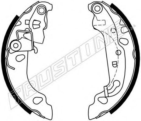 TRUSTING 040.150 Тормозные колодоки 