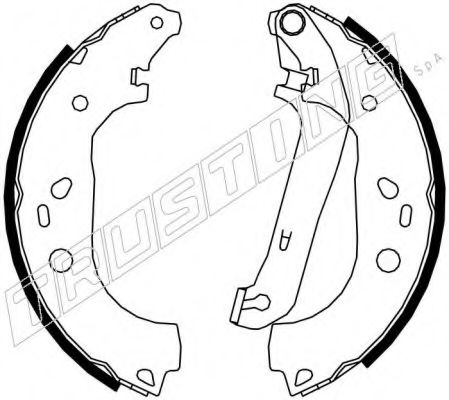 TRUSTING 040.151 Тормозные колодоки 