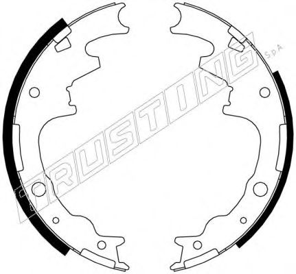 TRUSTING 040.153 Тормозные колодоки 