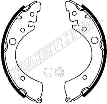 TRUSTING 044.008 Тормозные колодоки 