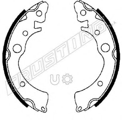 TRUSTING 044.014 Тормозные колодоки 